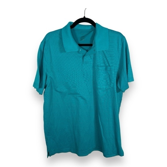 XL VAN HEUSEN GREEN FLEX POLO SHORT  SHORT SLEEVE  ATHLETIC GOLF STRETCH - Picture 1 of 8